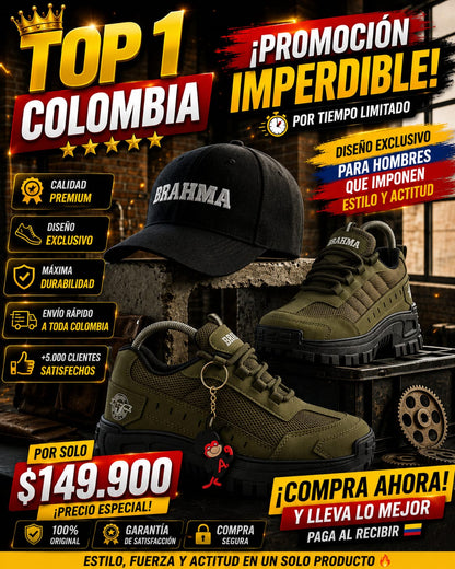 PROMO - Zapatos Brahma + Gorra Gratis