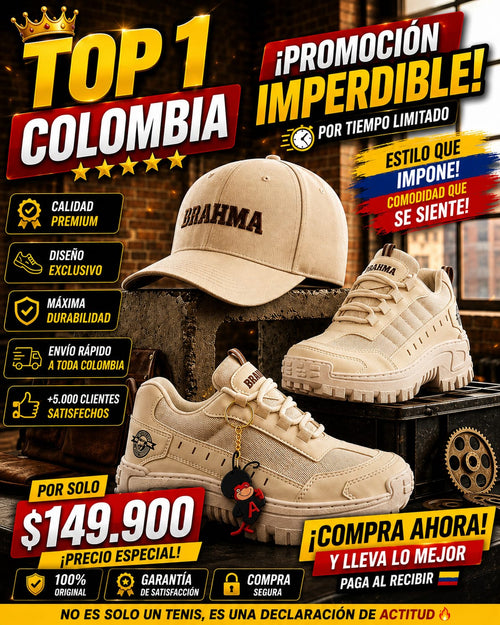 PROMO - Zapatos Brahma + Gorra Gratis